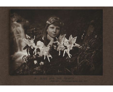 ELSIE WRIGHT The Cottingley Fairies - Alice and the Fairies photograph of Frances 'Alice' Griffiths, taken by her cousin Elsi