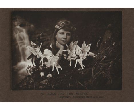 ELSIE WRIGHT The Cottingley Fairies - Alice and the Fairies photograph of Frances 'Alice' Griffiths, taken by her cousin Elsi