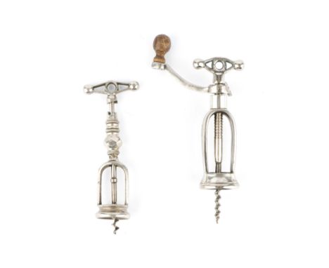 A Perille Diamant Corkscrew &amp; another, Perille Diamant corkscrew marked Diamant JP Paris, nickel-plated steel, small wear