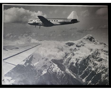 EMANNUIL EVZERIKHIN (1911-1984) Over the Caucasus & self-portrait, Over the Caucasus, 1940's, silver gelatin print, initialle