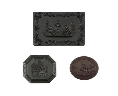 Three Union Cases by Littlefield Parsonson &amp; Co., Mary and her Little Lamb, C.1861, ninth-plate ambrotype seated man, 7.6