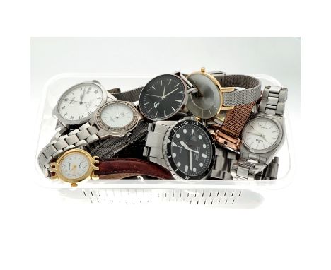 No Reserve - Lot of wristwatches including Tissot, Casio and Fossil. Lot of wrist watches including Tisso, Casio and Fossil -