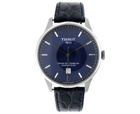 No Reserve - Tissot Chemin de Tourelles T099407 - Men's watch. Case: steel - strap: leather - automatic - condition: good - d