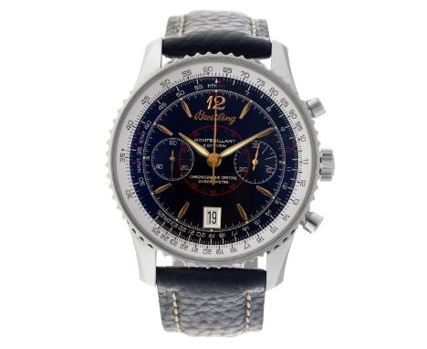 No Reserve - Breitling Navitimer Montbrilliant A48330 - Men's watch - 2006. Case: steel - strap: leather - automatic - box, d