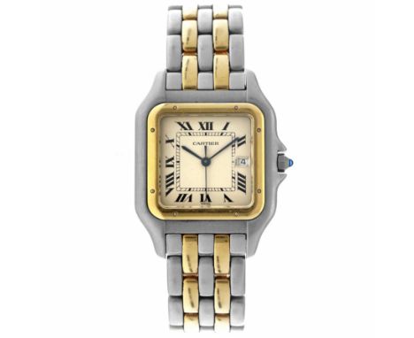 No Reserve - Cartier Panthère Jumbo 187957 - Men's watch - 2009. Case: gold/steel (18K.) - band: gold/steel (18K.) - quartz -