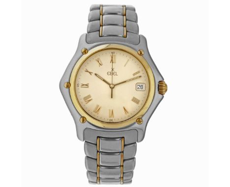 No Reserve - Ebel 1911 1187916 - Men's watch. Case: gold/steel (18K.) - band: gold/steel (18K.) - quartz - condition: good - 