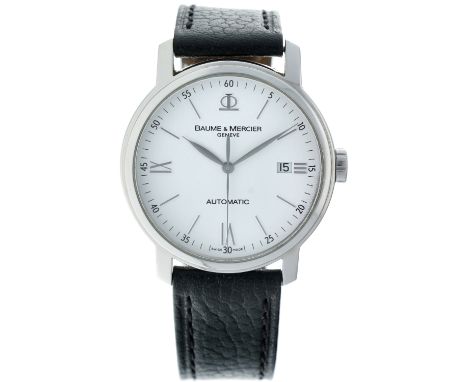 No Reserve - Baume &amp; Mercier Classima 65554 - Men's watch - approx. 2010. Case: steel - strap: leather - automatic - cond