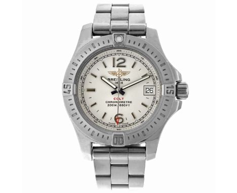 No Reserve - Breitling Colt Lady A77388 - Ladies watch - 2012. Case: steel - band: steel - quartz - box, documents, certifica