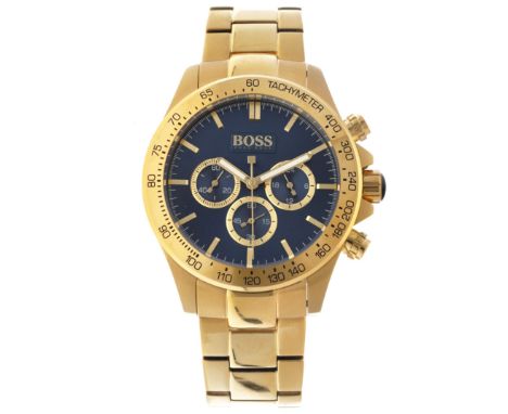 No Reserve - Hugo Boss Ikon Chronograph HB.243.1.34.2850 - Men's watch. Case: steel - strap: steel - quartz - box, documents 