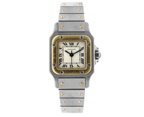 No Reserve - Cartier Santos 1170902 - Ladies watch. Case: gold/steel (18K.) - bracelet: gold/steel (18K.) - automatic - condi