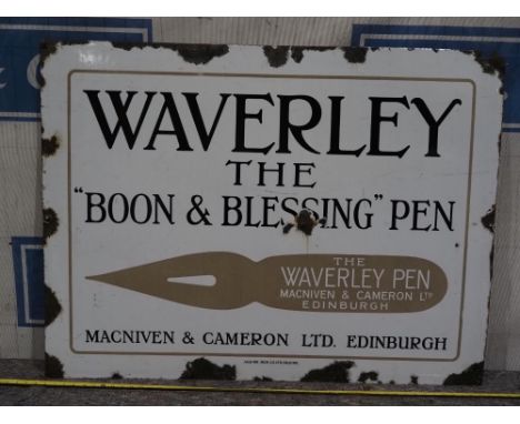 Enamel sign - Waverly The Boon &amp; Blessing Pen 36x48" 