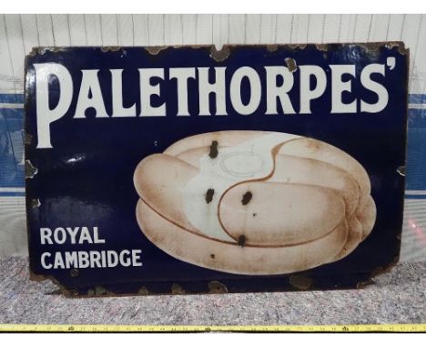 Enamel sign - Palethorpes Sausages 24x36" 