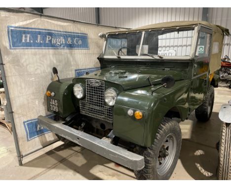 Series 1 Land Rover. 1956. Ex Civil Defence. Petrol engine. Reg. JAS 339. V5 and keys