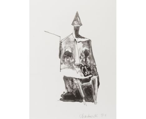 δ Lynn Chadwick (1914-2003)Seated FigureLithograph, 1971, signed and dated in pencil, printed and published by Erker Presse, 