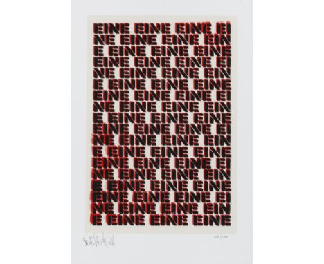 δ Ben Eine (b.1970)Moniker PrintScreenprint in colours, 2011,signed and dated in pencil, numbered from the edition of 175, on