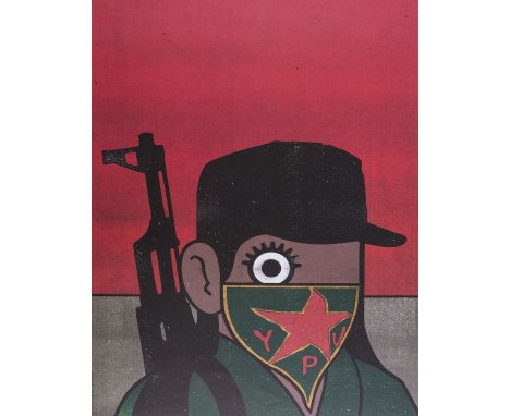 Paul Insect (b.1971)YPJLithograph printed in colours, 2019, from the edition of 500, printed and published by Calverts, Londo