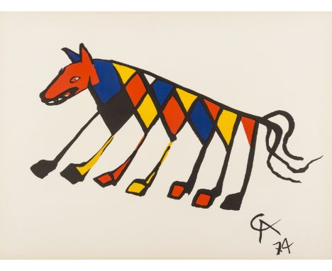Alexander Calder (1898-1976)BeastieLithograph printed in colours, 1974, from the Flying Colours Collection 1974, on wove pape