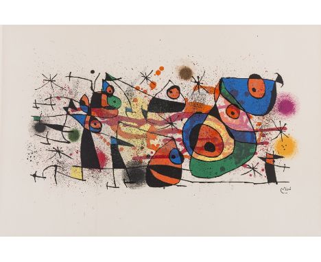δ Joan Miró (1893-1983)Céramiques (Mourlot 928)Lithograph printed in colours, 1974, with the stamped signature, on wove paper