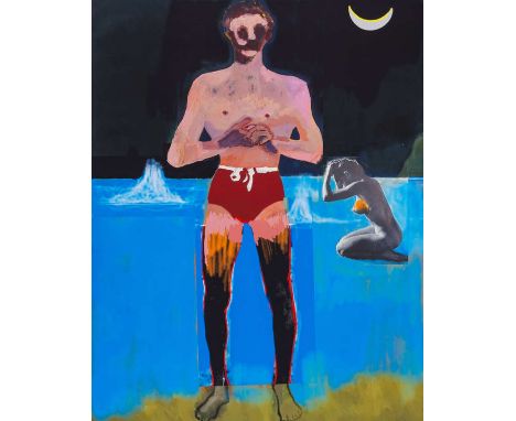 δ Peter Doig (b.1959)The BatherDigital pigment print, 2020, signed and dated in pencil, numbered from the edition of 123, pub