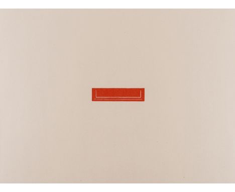 Fred Sandback (1943-2003)UntitledOffset lithograph printed in colours, 1976, a proof before the text, on wove paper, sheet 35