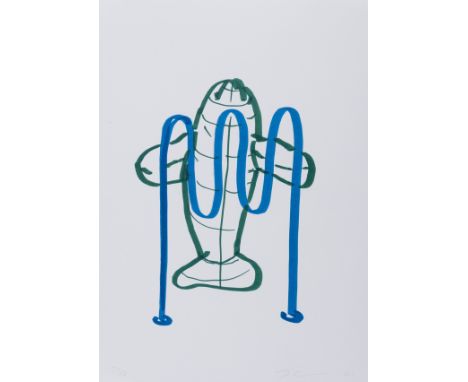 Jeff Koons (b.1955)Dolphin (Bicycle Rack)Lithograph, 2006, signed and dated in pencil, numbered from the edition of 50, as in