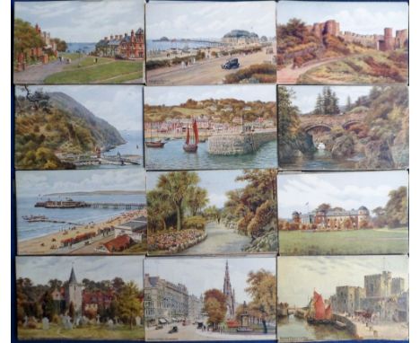 Postcards, A R Quinton, a collection of approx. 200 cards, various U.K. locations inc. Sussex, Yorkshire, Edinburgh, Isle of 