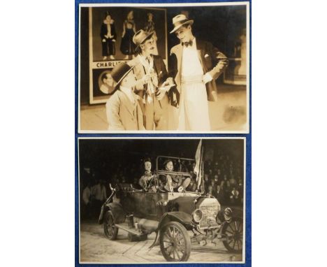 Entertainment Photographs, Lucy Morton Collection, Charlie Cairoli, 2 original  8" x 6" b/w photographs c. 1940s, first showi