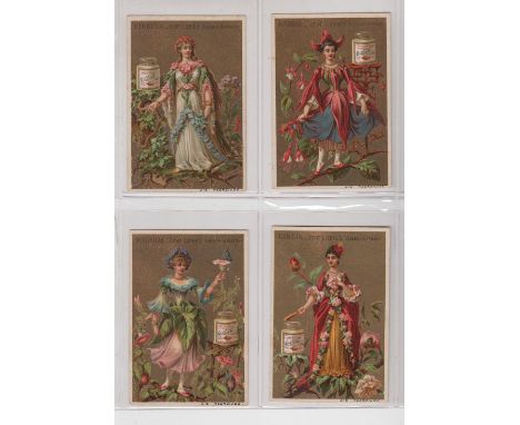 Trade cards, Liebig, 2 Dutch Language sets, Flower Girls II, S217 (light foxing to backs, gen gd) &amp; Children in National 
