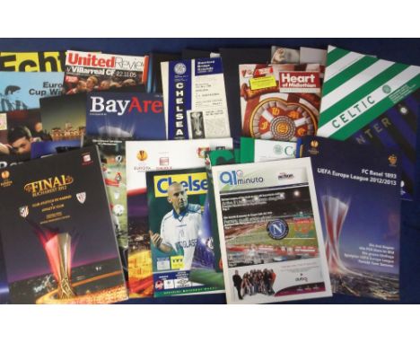 Football Programmes, collection of approx. 60 European competition programmes inc. Finals (7), noted Leeds v Bayern Munich EC