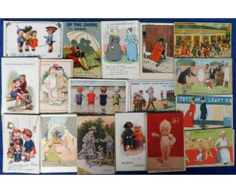 Postcards, Comic, a good selection of approx. 100 vintage comic cards.  Artists include Ludovici, Thiele (6), Cynicus, Hamish