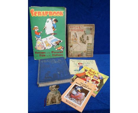 Scrap Book and Children's Books, a scrap book dating from the 1950s containing  14 pages of assorted ephemera laid down doubl