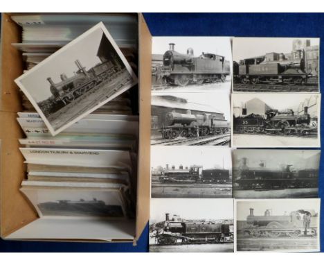 Postcards etc, Railway Engines, a collection of approx. 400 cards relating to London, Tilbury and Southend, Midland, London &