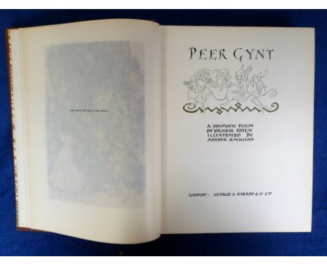 Book, from the library of the actor John Moffatt, Peer Gynt by Henrik Ibsen 1936 First Edition published by George G. Harrap 