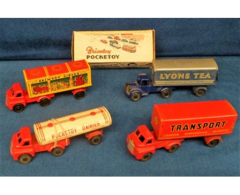 Toys, Wells Brimtoy Pocketoys Articulated Lorries, No.543 Circus Lorry, in original box, loose Lyons Tea, Transport Lorry and