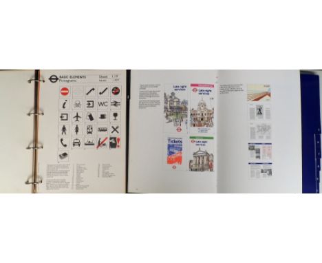 Railwayana, London Transport, 2 staff issue manuals, London Underground Corporate Identity Manual 1989 &amp; Design Manual 19
