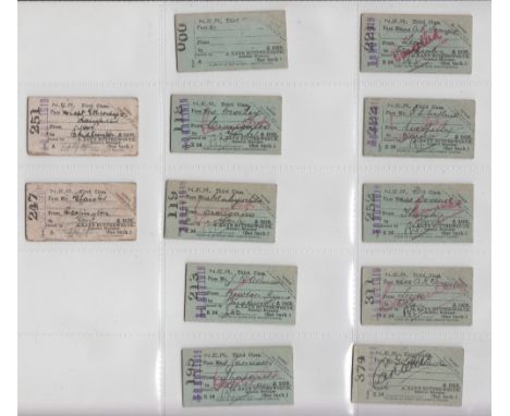 Railwayana, Railway tickets, an album containing 550+ railway tickets, various ages, mostly 1919 onwards, many different rail
