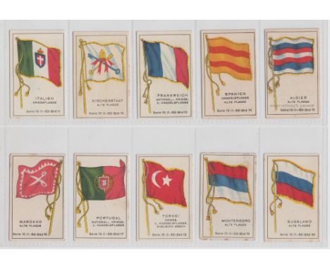 Cigarette cards, Germany, Massary, Who can name the County and Who Knows the Flag? (237 different cards) (mostly gd)