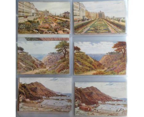 Postcards, A R Quinton, a collection of approx 160 cards in modern album and loose, mostly published by Salmon, various U.K. 
