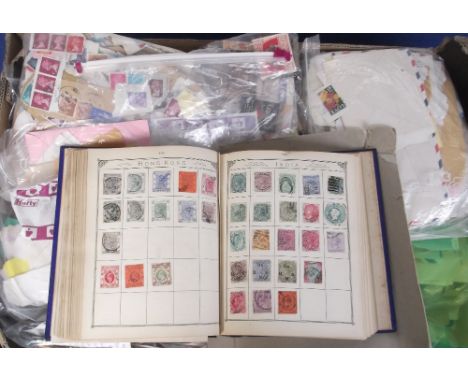 Stamps &amp; collectables, a large accumulation of World stamps, loose, on and off paper, also 2 albums containing World stam