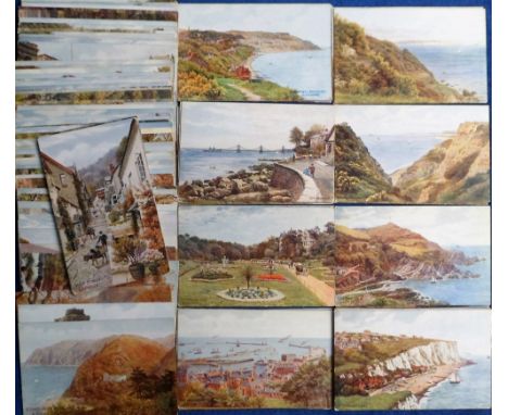 Postcards, A R Quinton, a collection of approx. 125 cards showing various U.K. locations inc. Isle of Wight, Dorset, Devon, K