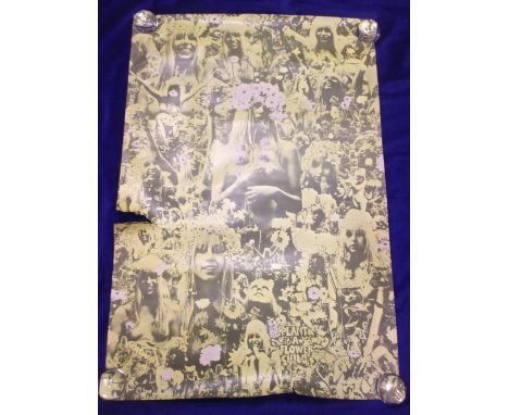 Entertainment Poster, Oz Magazine 'Plant a Flower Child' poster, issued in July 1967 as a free gift with Issue 5 of the magaz