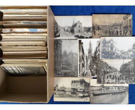 Postcards, a collection in a box of over 450 foreign cards, all European from Spain, France, Belgium, Germany, Holland etc wi