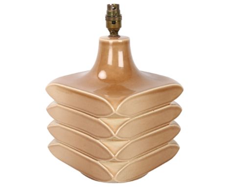 Cari Zalloni (1937-2012), Italy, a 1960s' designed ceramic Facette lamp for Steuler, makers marks to base, height 34cmGood co