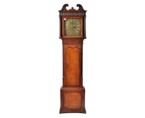 Lawson, Newton-Le-Willows - An antique 18th Century Georgian English oak and mahogany moonphase longcase clock / Grandfather 