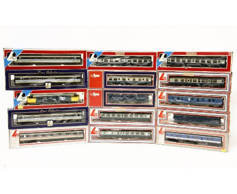 A large collection of Jouef Lima, Trix and Airfix trains, coaches, etc (approximately 80)