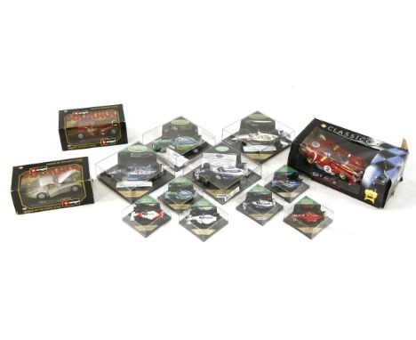 Four Heritage Classics Formula One Onyx diecast models, including the Williams Renault model FW16 Damon Hill race car, six fu