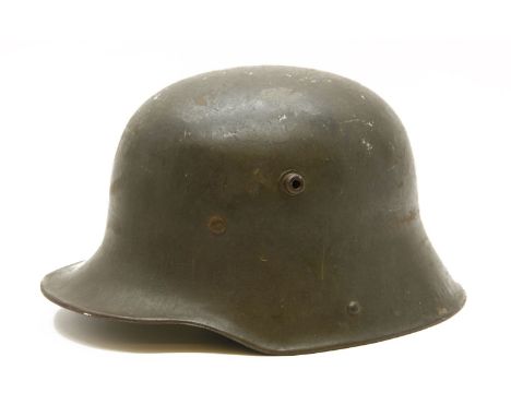 A German tin helmet