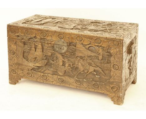 A Chinese camphorwood trunk