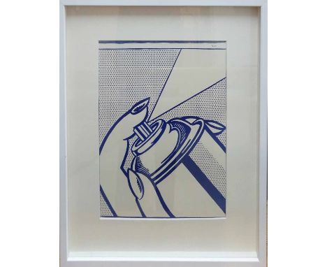 ROY LICHTENSTEIN 'Spray can', 1964, original lithograph, from One Cent life, ltd edition of 2000, 33.5cm x 26.5cm, framed and