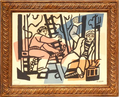 FERNAND LEGER 'Les Constructeurs', 1975, lithograph, signed in the plate and stamped, numbered justification verso, edition: 